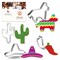 CookieCutter.com Fiesta Cinco De Mayo Cookie Cutter Set 4 Pc - Foose Cookie Cutters - USA Tin Plated Steel